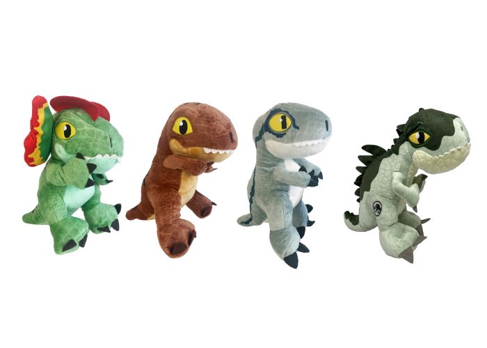 (Mis 3) JURASSIC WORLD Peluche 28cm -4ass…x72